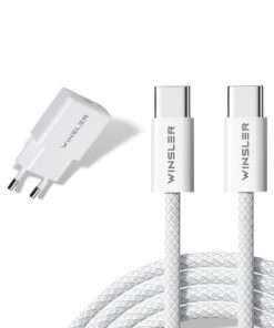 WINSLER GaN 30W Slim Charger (1C) + 60W USB-C to USB-C Charging Cable Combo