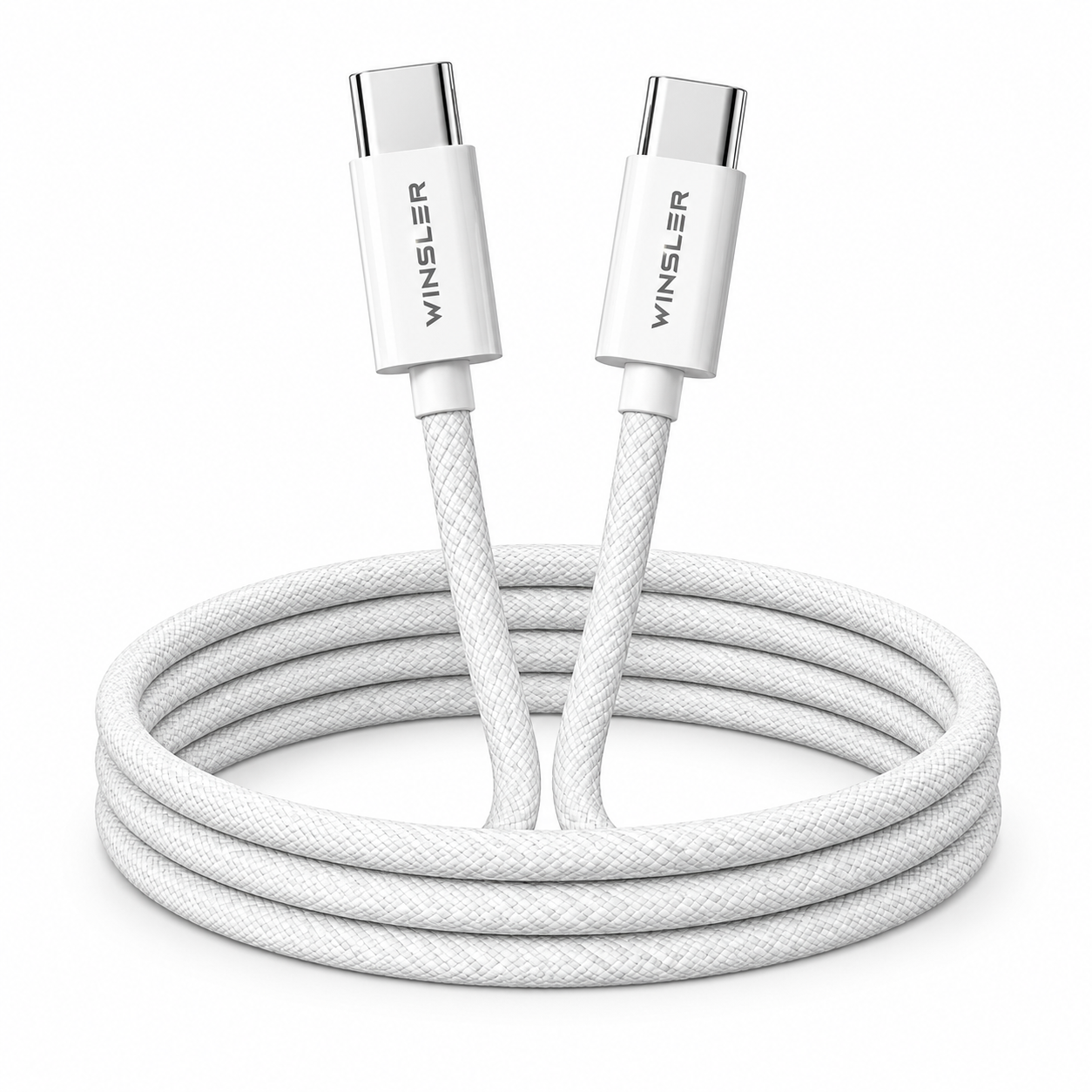 WINSLER 60W USB-C to USB-C Fast Charging Cable (2-Pack)
