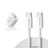 WINSLER Combo – PD 20W Dual-Port Charger (1C1A) + 60W USB-C Cable