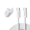 WINSLER Combo – PD 20W USB-C Charger + 60W USB-C to USB-C Cable
