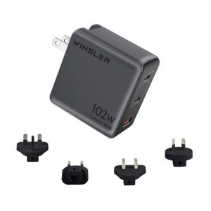 WINSLER 102W GaN Charger – Dual USB-C & USB-A (2C1A)