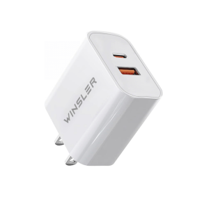WINSLER 20W PD Fast Charger 1C1A – Dual Port Adapter (2-Pack)